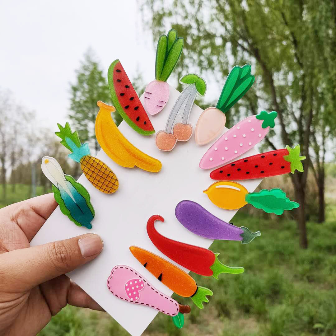 Pink Radish Hair Clip