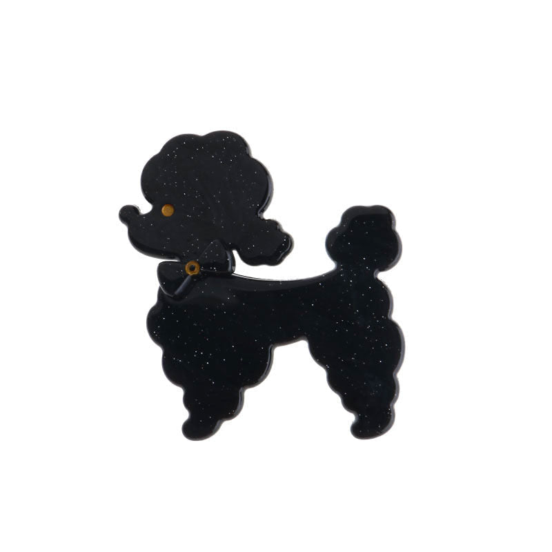 Black Poodle dog clip