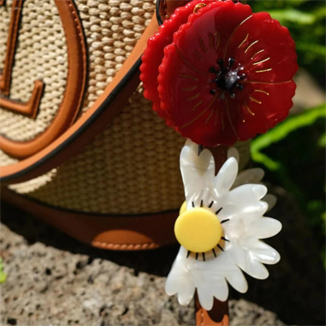 Pretty Red Poppy Flower Hair Claw