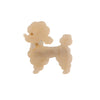 cream Poodle dog clip