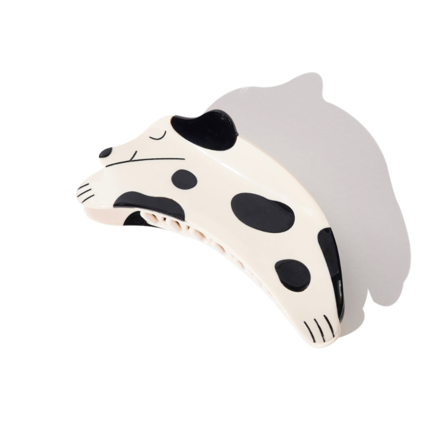 Curious Dalmatian Dog Hair Claw in Matcha