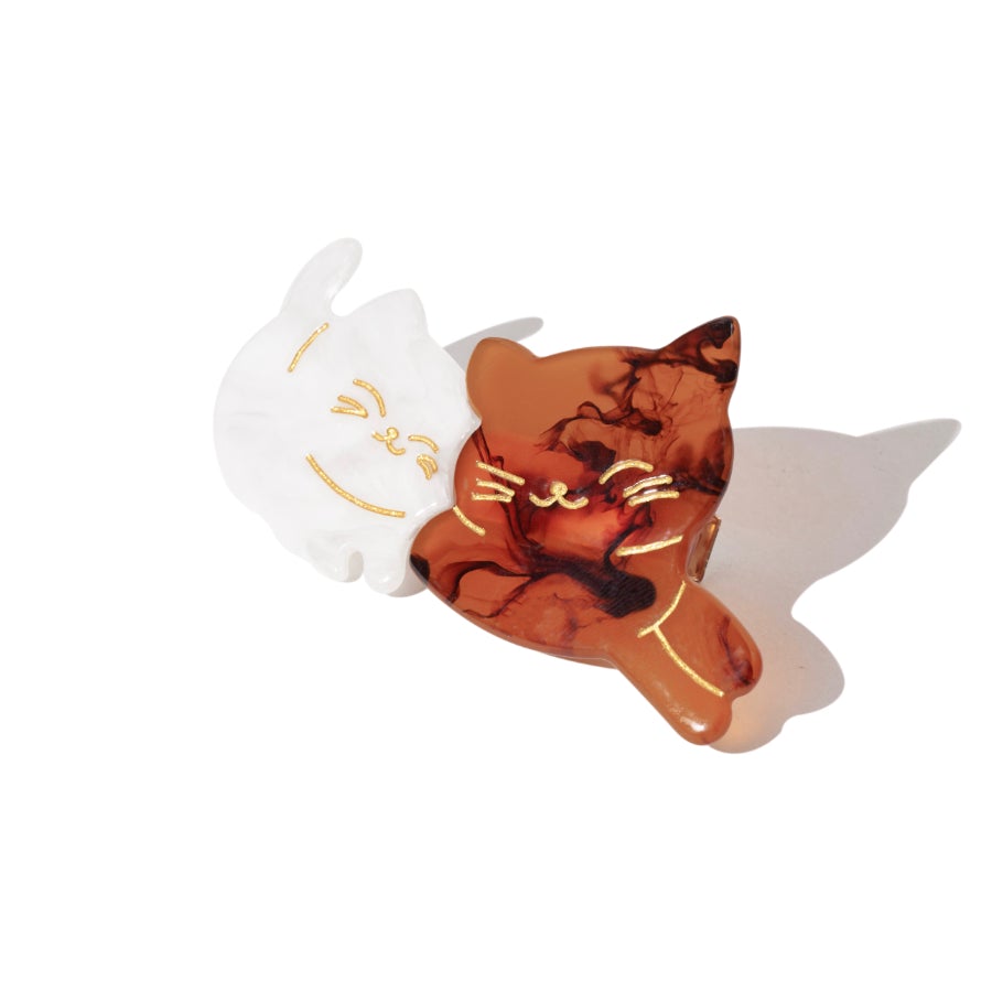 Meow Cat Hair Clips in Light