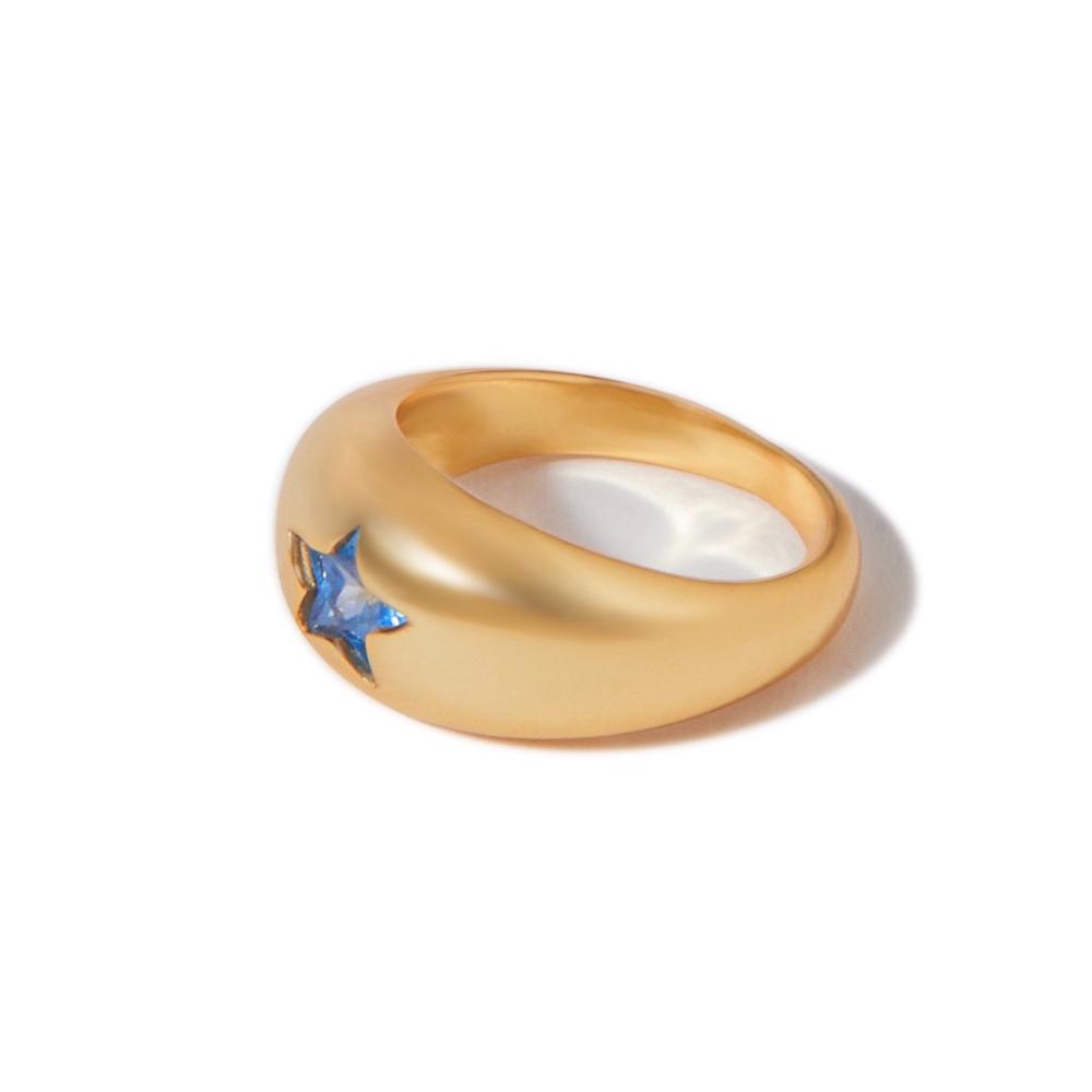 Star Power Ring in Night Blue