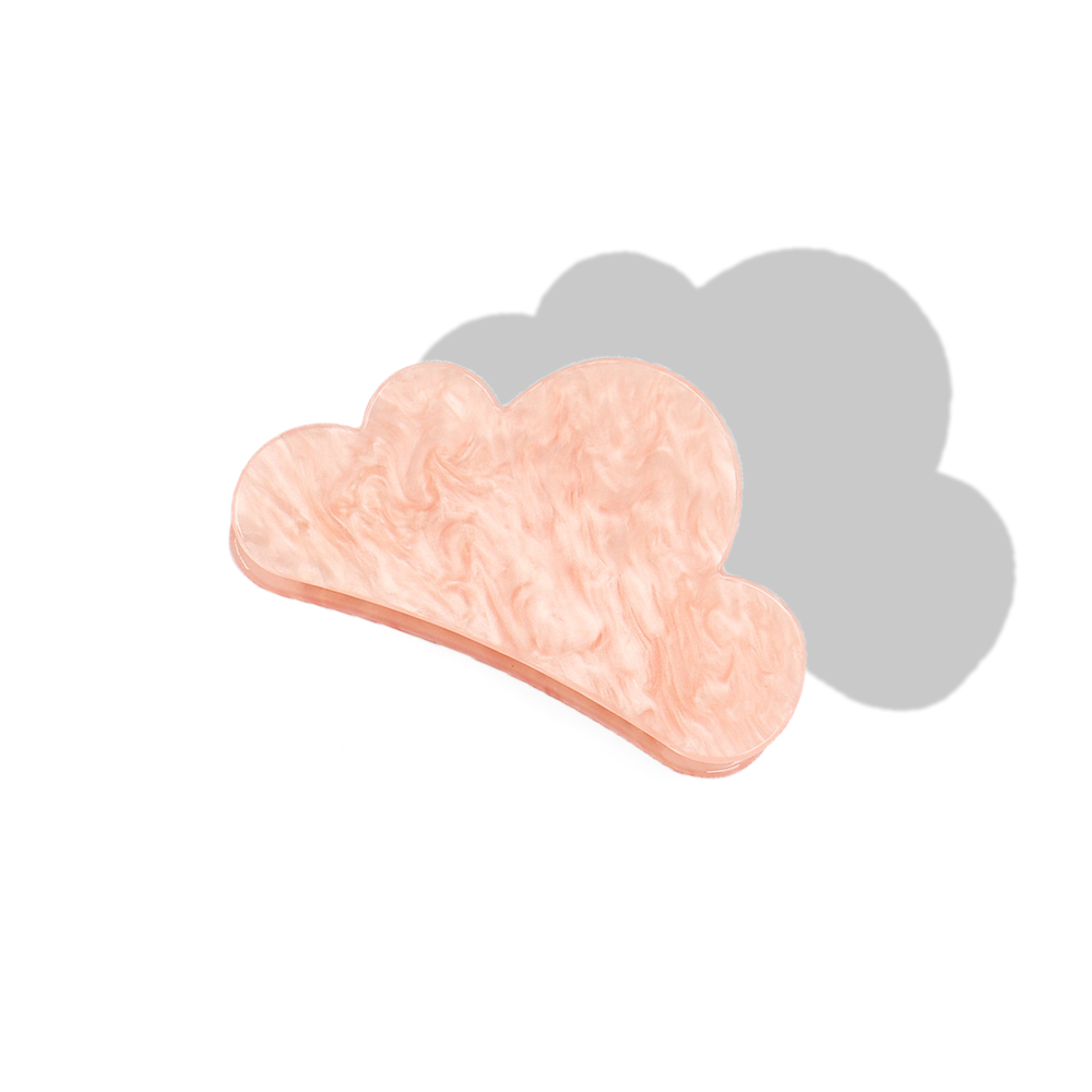 Cloudy Hair Claw In Peach