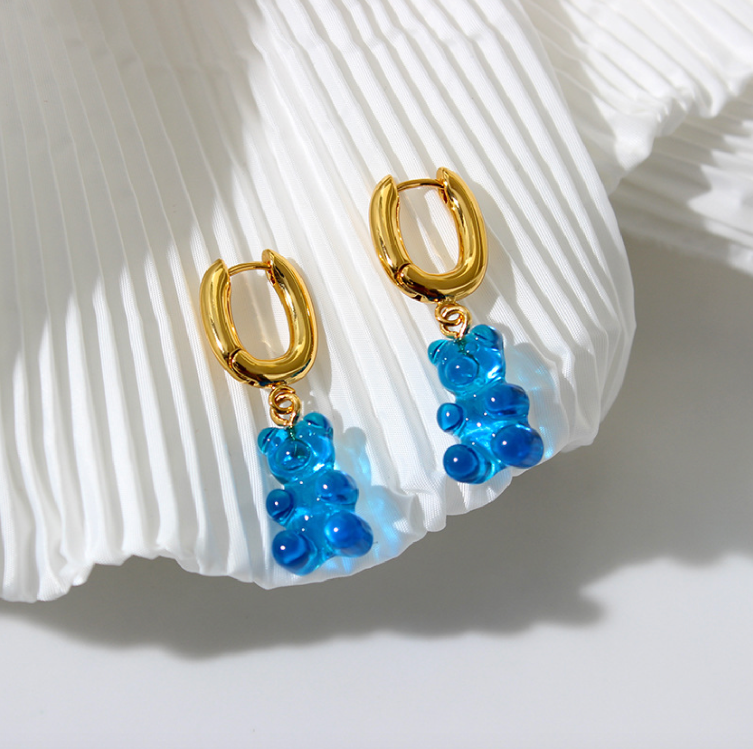 Sugar Gummy Earrings In Blueberry