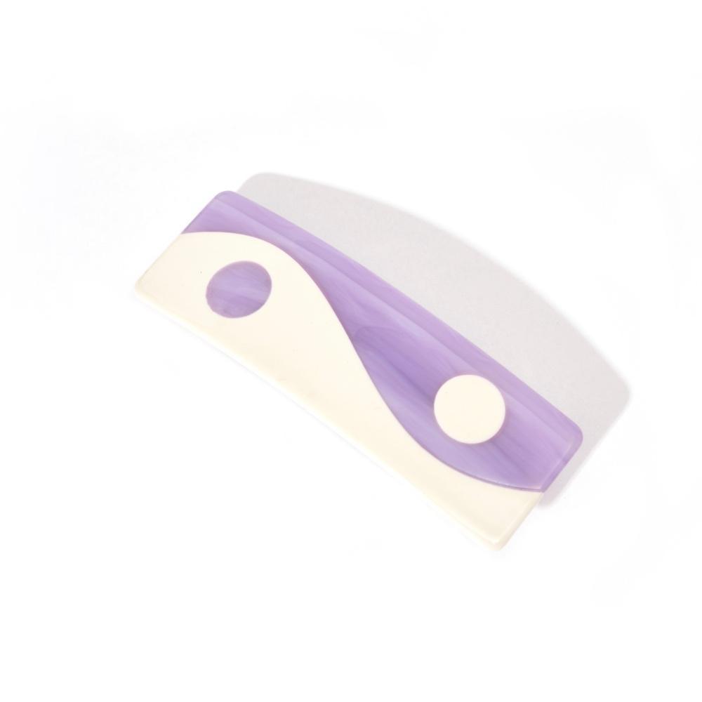 Balanced Hair Clip in Taro