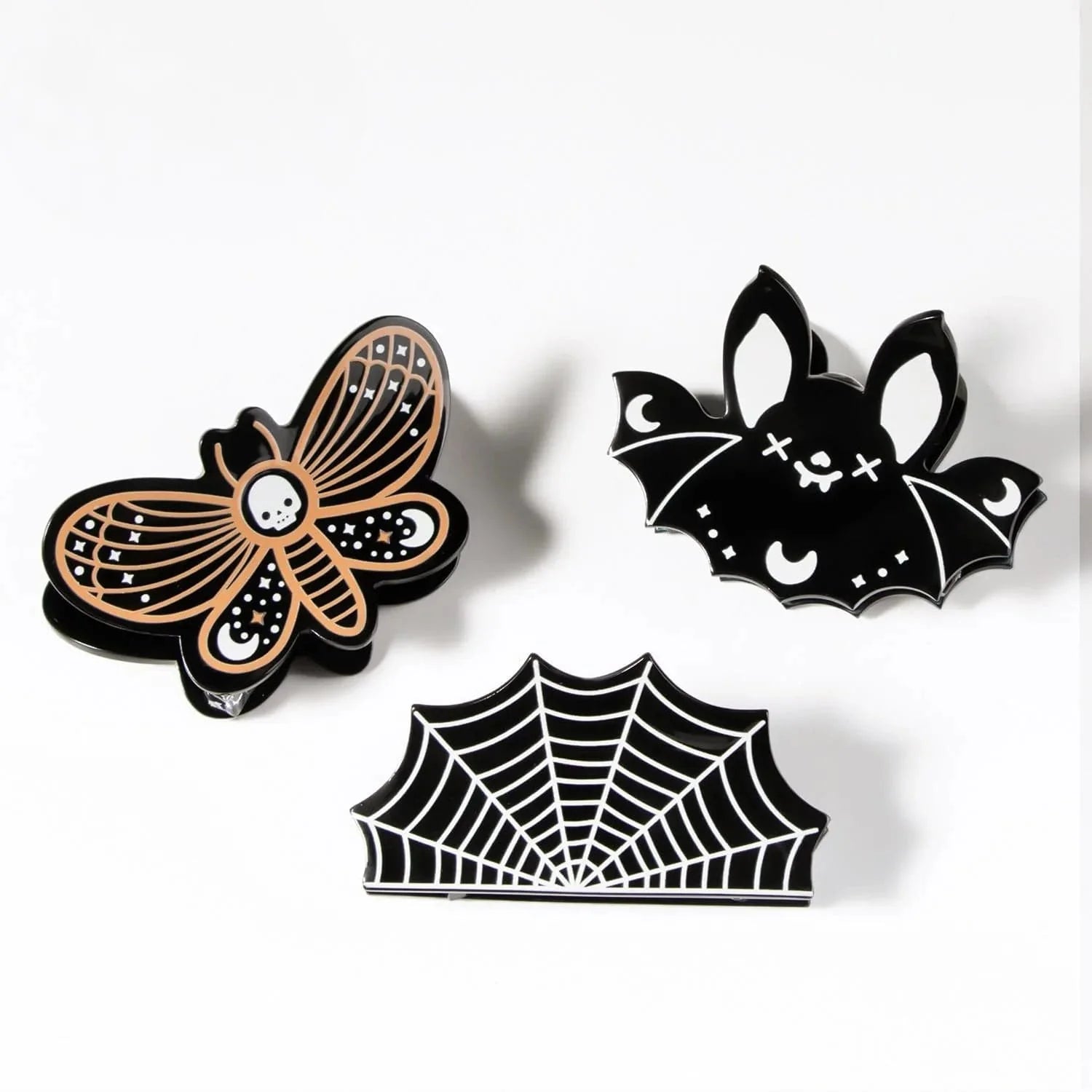 Spider Web Halloween Hair Claw