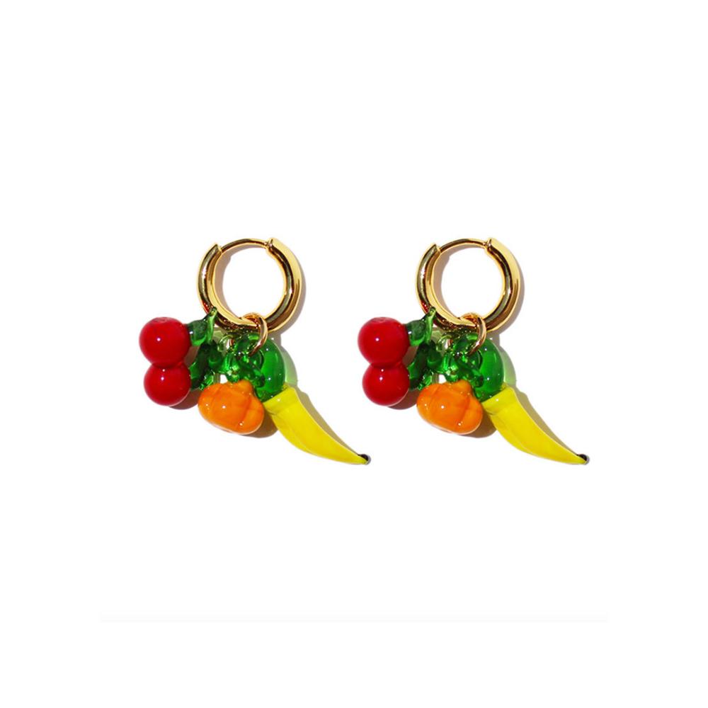 Fruit Party Huggies Earrings