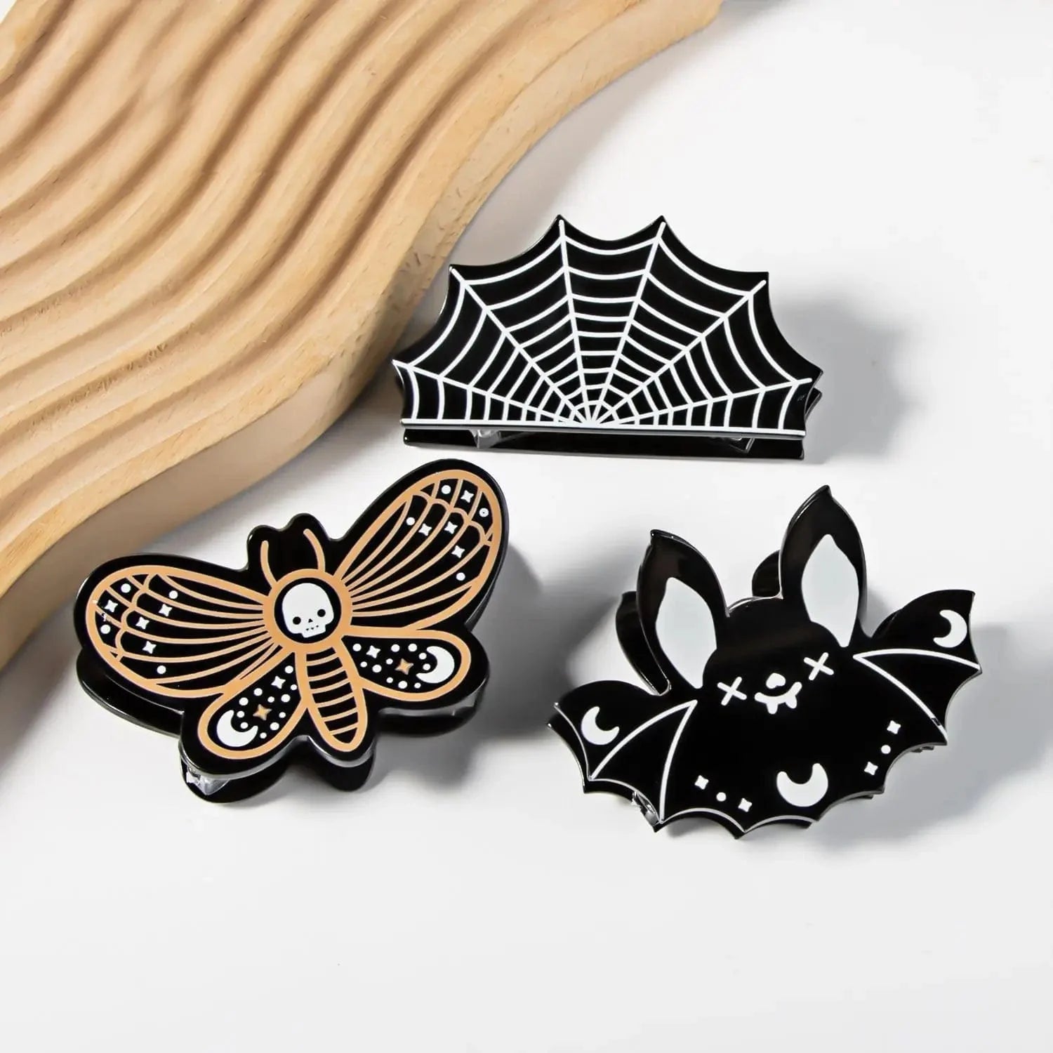 Spider Web Halloween Hair Claw