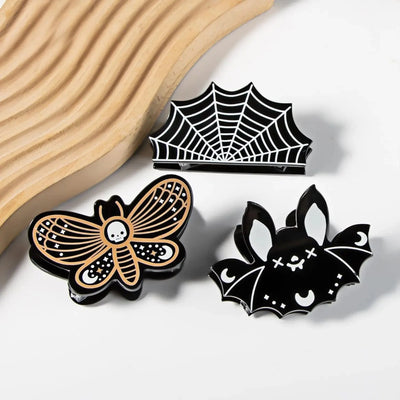 Spider Web Halloween Hair Claw
