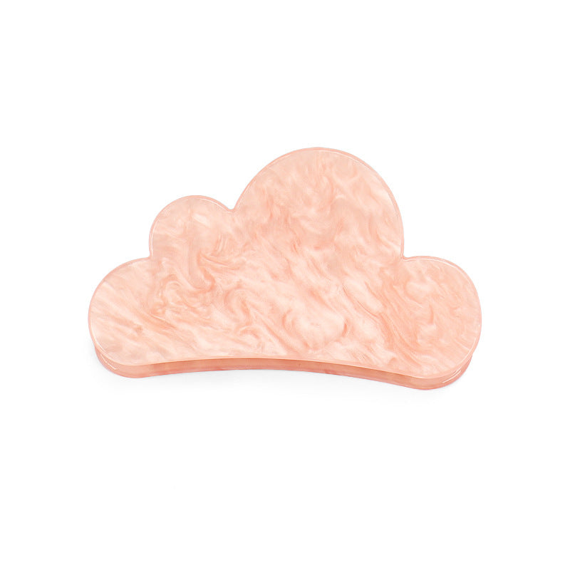 Cloudy Hair Claw In Peach