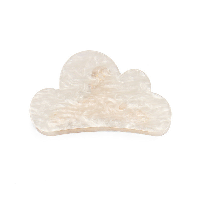 Cloudy Hair Claw In Peach