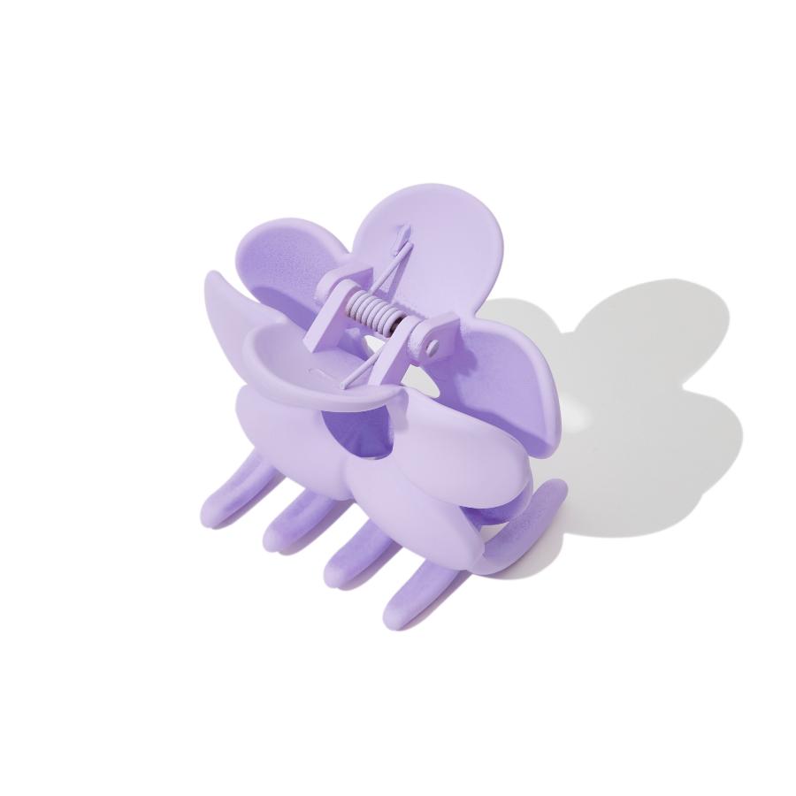 Dolores Flower Hair Claw In Grape