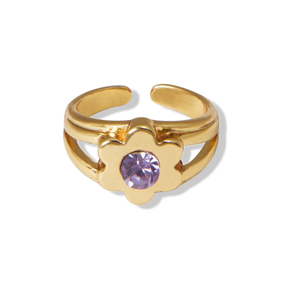 Flower Power Ring in Gold