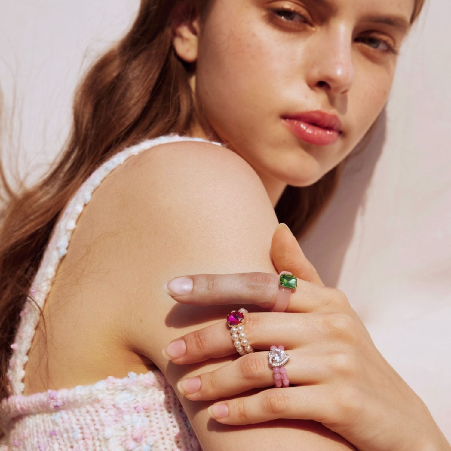 Breakfast at Tiffany's Ring in Ruby