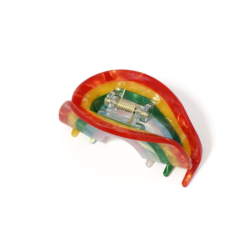 Rainbow Semicircle Barrette Hair Claw