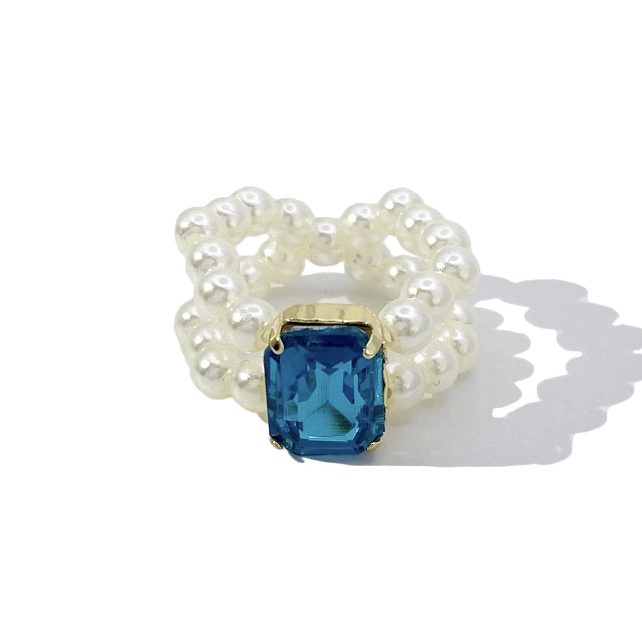 Breakfast at Tiffany's Ring in Aquamarine