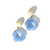 Jelly Flower Earrings in Blue Raspberry