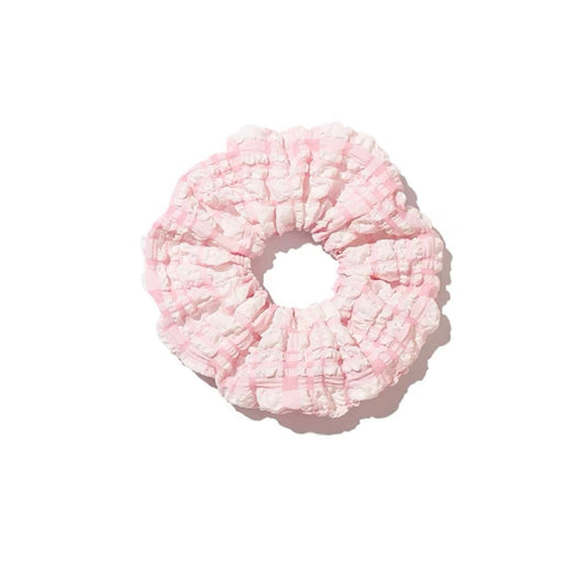 Cream Puff Scrunchie With Strawberry