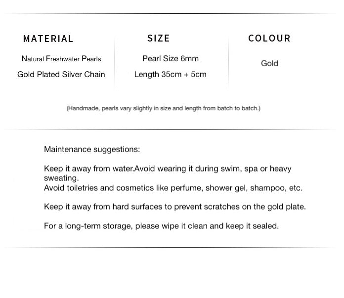 Handmade Ear of Wheat Pearl Necklaces