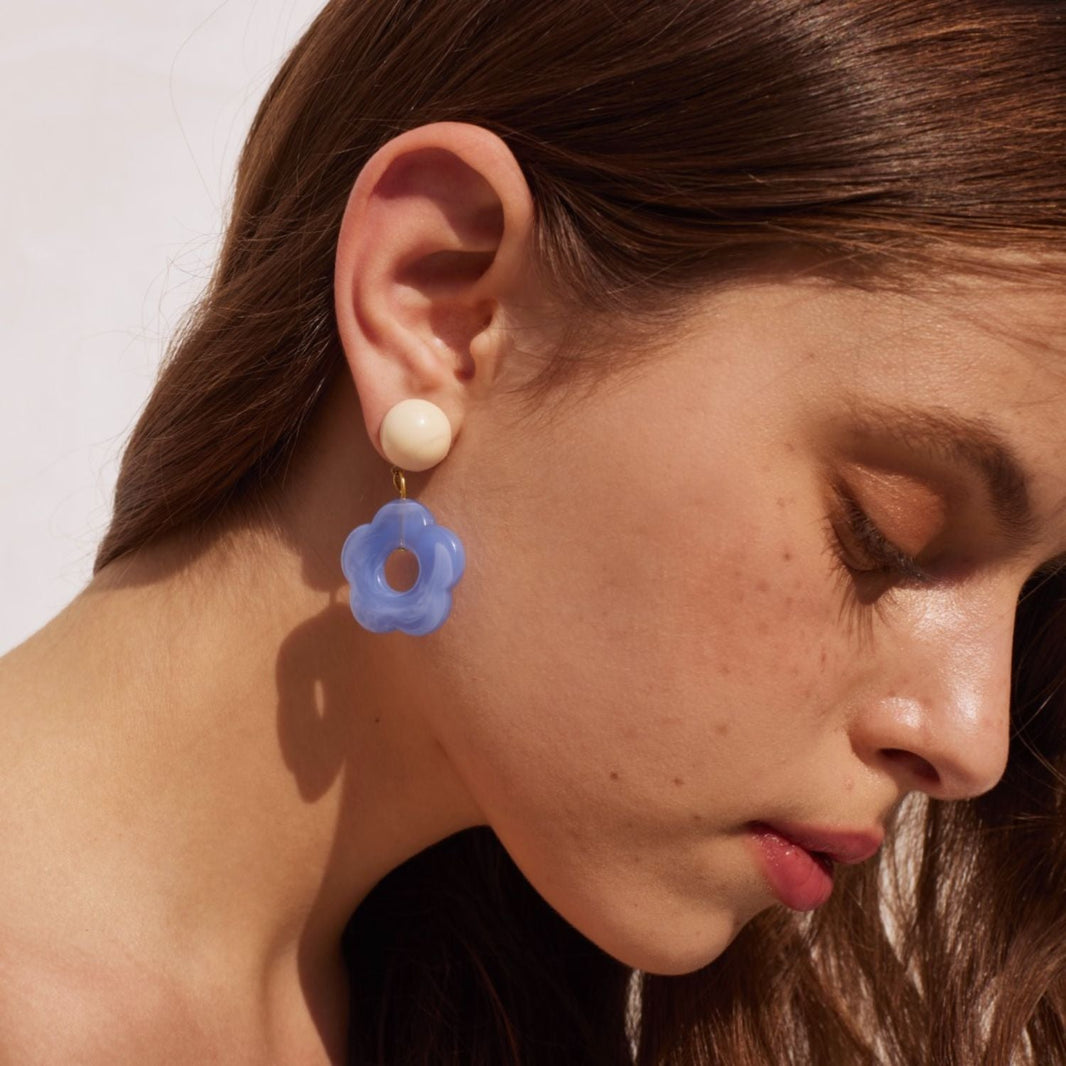 Earrings Jelly Flower Red - Martha Jean main image 1