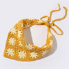 daisy head scarf with yellow