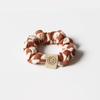 chocolate CHECKERED SCRUNCHIE