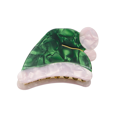 Green Christmas hat claw