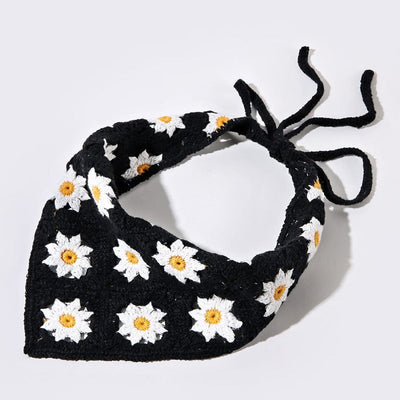daisy head scarf with Darkgreen