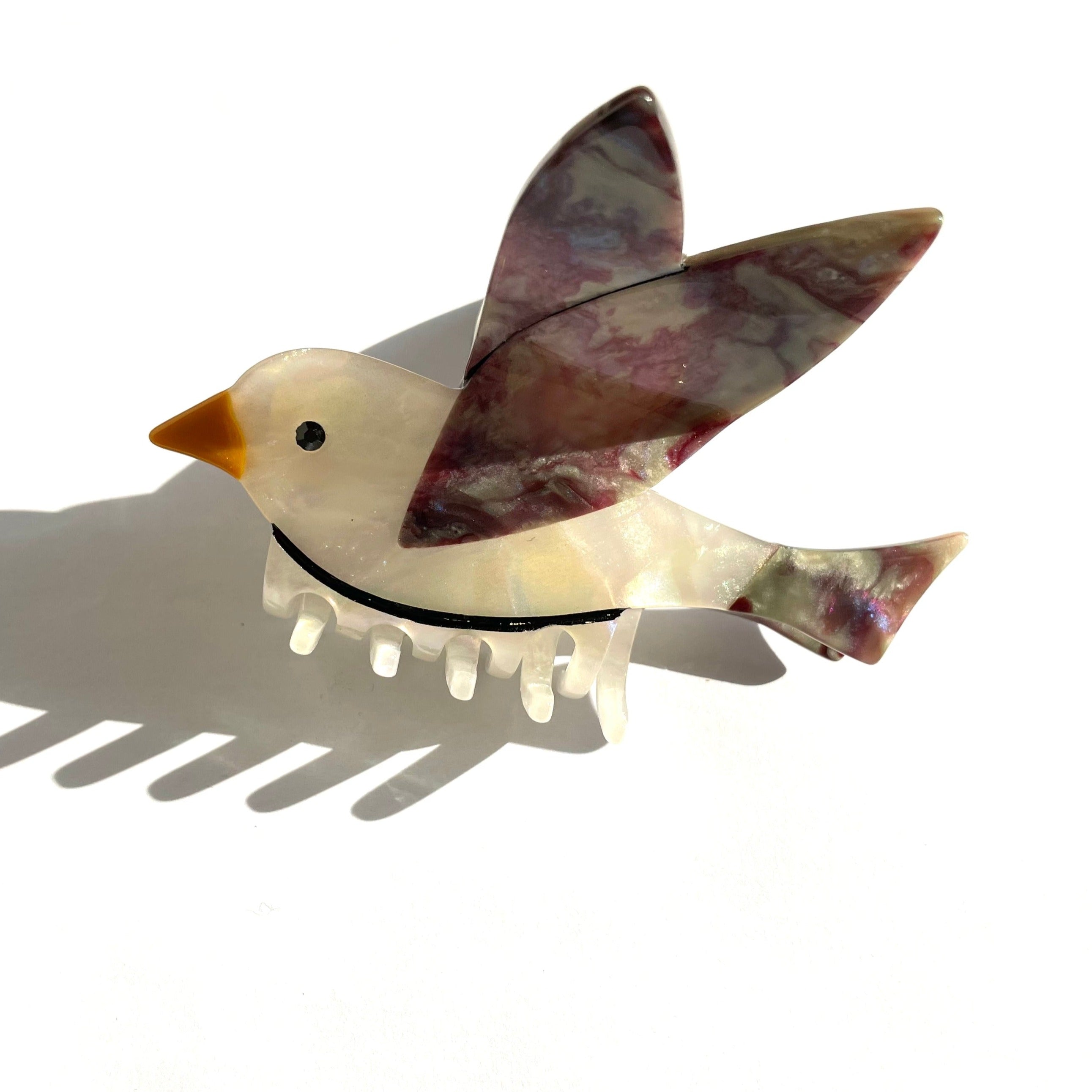 Abalone Shell Bird Seagulls Hair Claw – Hoshiny