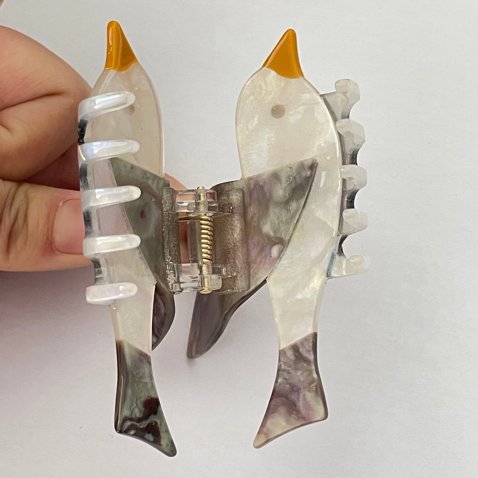 Abalone Shell Bird Seagulls Hair Claw – Hoshiny