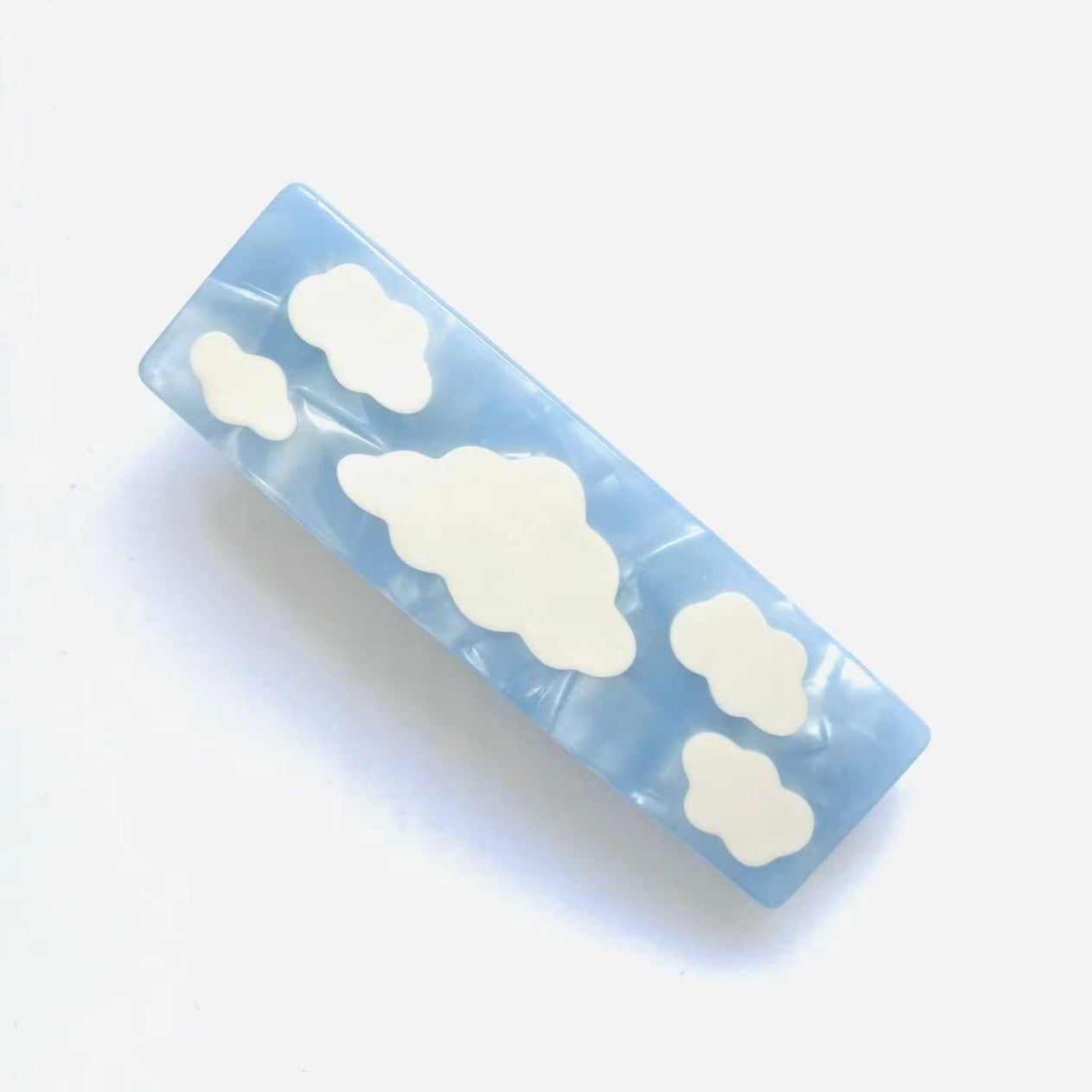 Blue Sky Cloudy Hair Clip