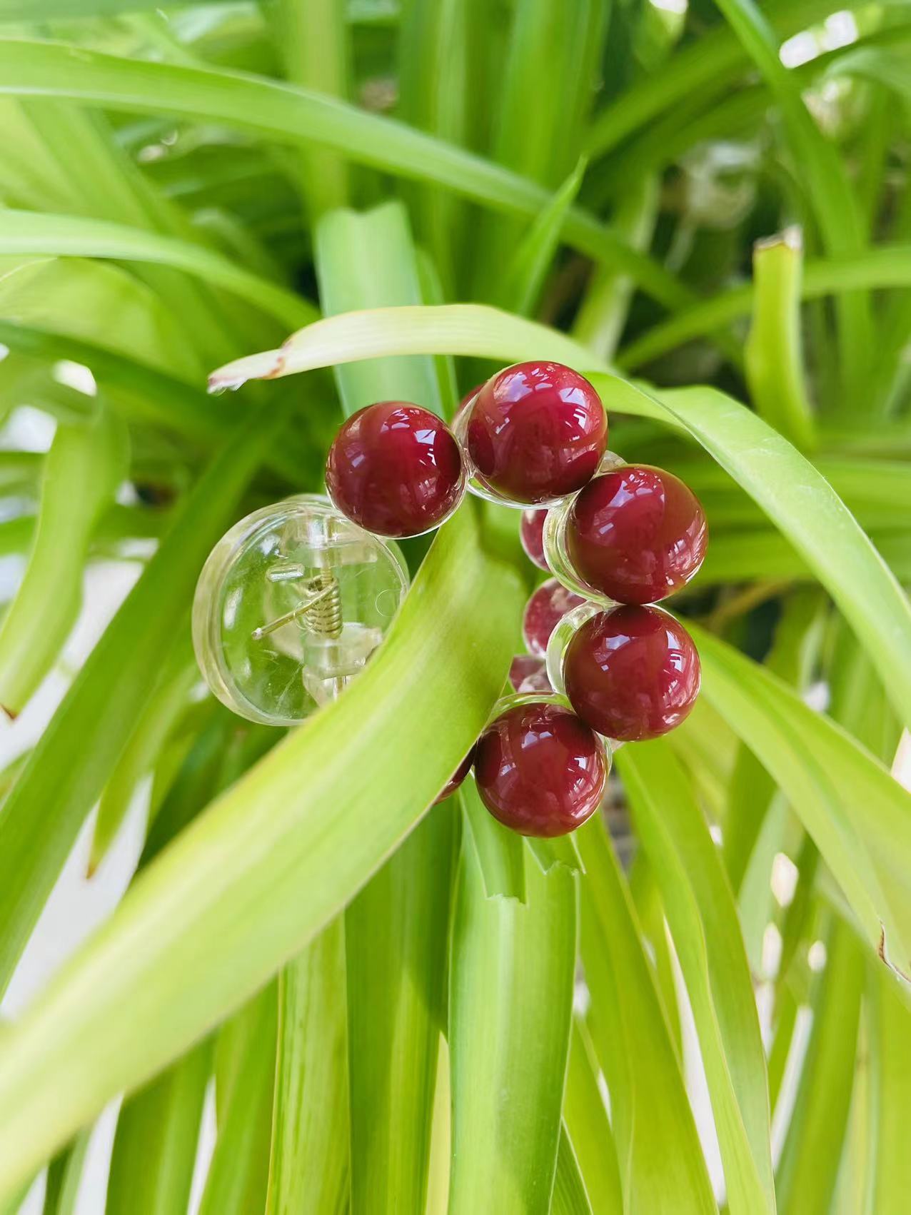 Gummy Cherry Mini Hair Claw