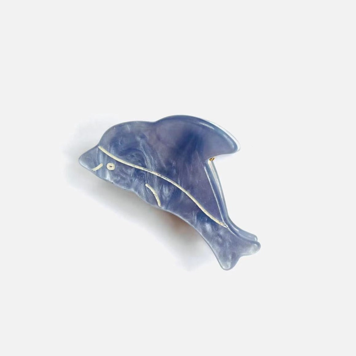 Dolphin Mini Hair Claw Within Starry Sky