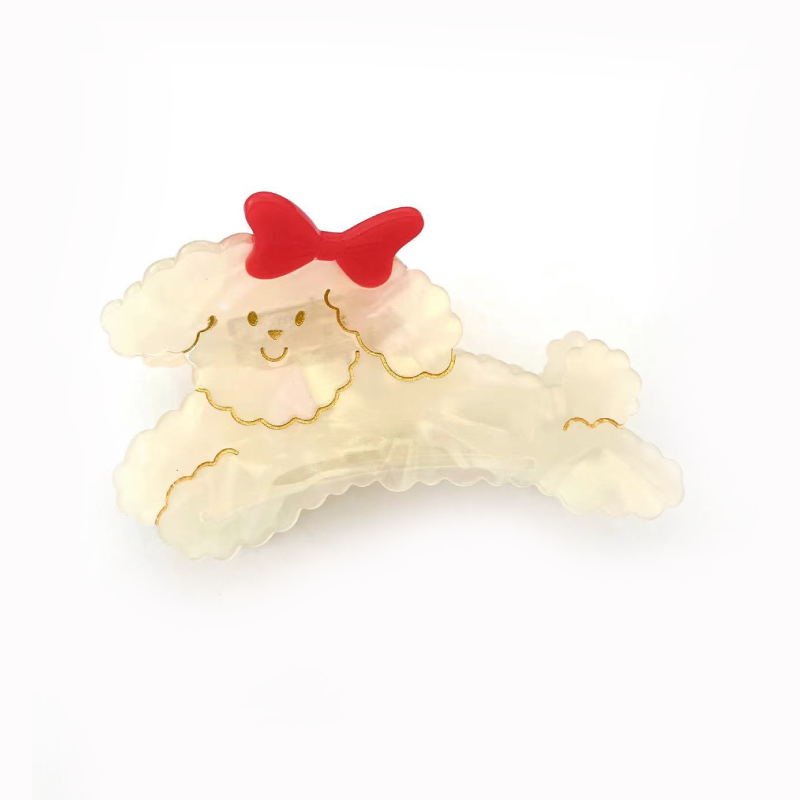 White Poodle (Standard) Dog Hair Claw