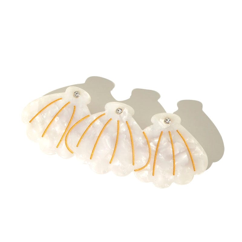 Milk Seashell Hair Clip