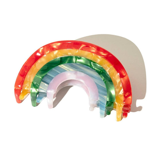 Rainbow Semicircle Barrette Hair Claw