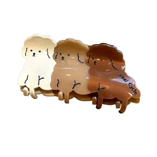 Three Cute Cockapoo Pet Dogs Hair Claw